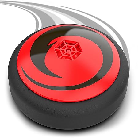 Football Toy for Kids USB Rechargeable Type-C Battery Powered Hoverball Puck  Indoor Floating Hover Soccer Ball for Boys and Girls 2-10 Year (Red)