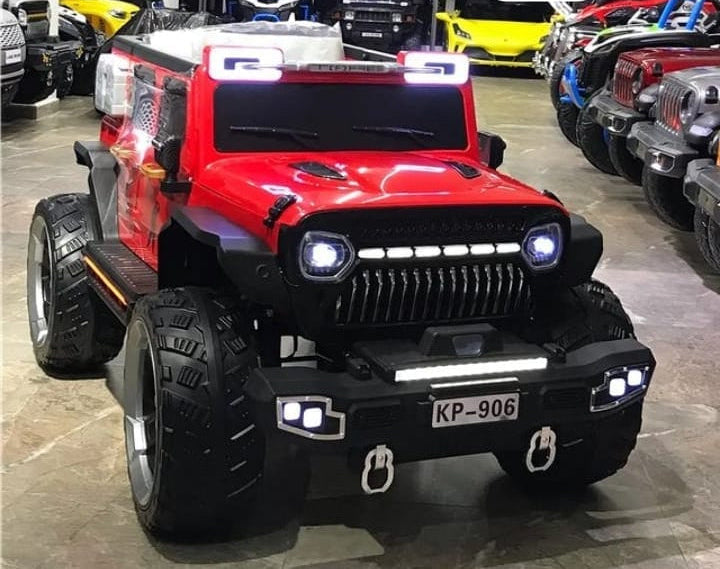 4X4 Safari Explorer: Rechargeable Ride-On Jeep for Kids with Colorful Led Lights and Musical Adventure